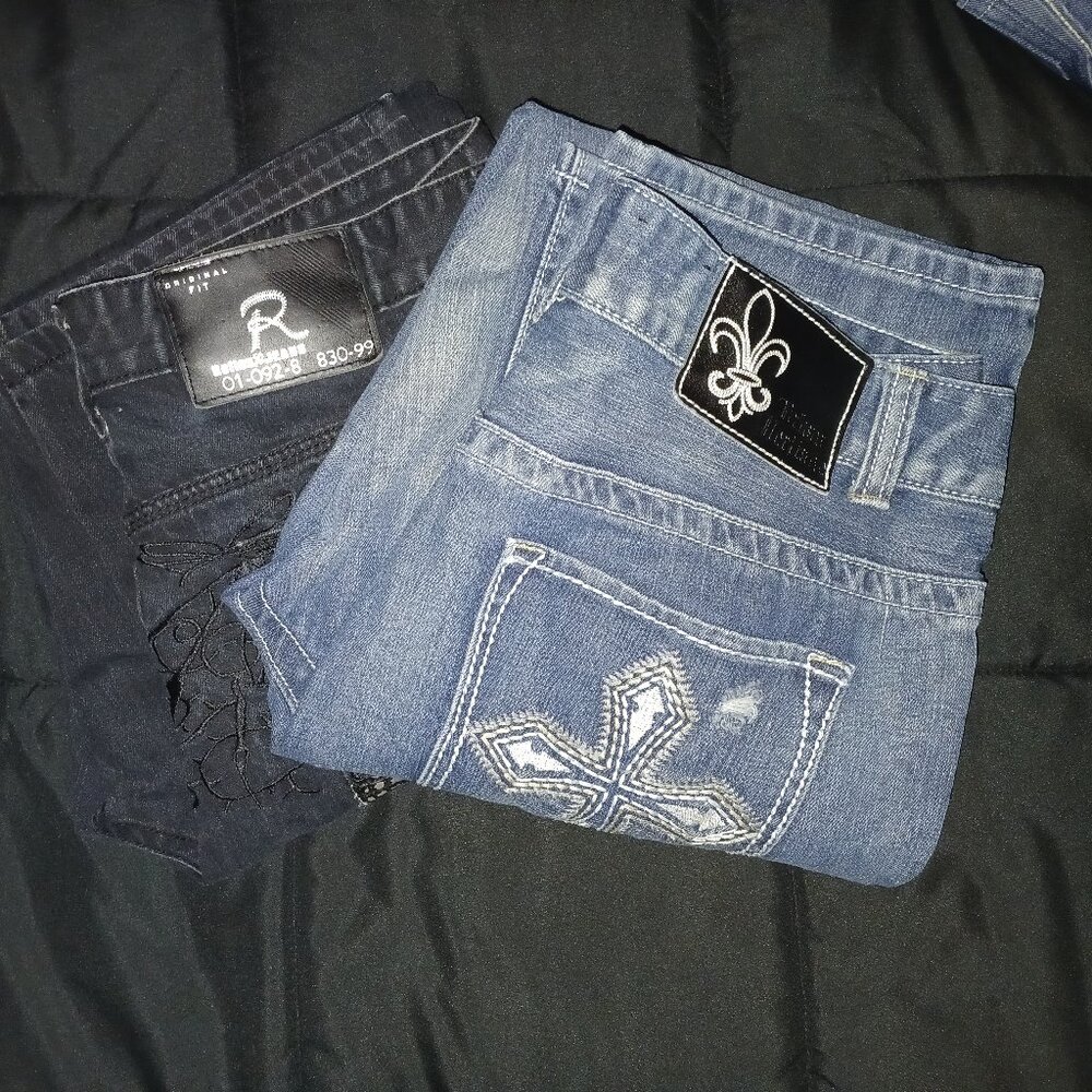 Men's Jeans Lot 34" - 36" 5 Pairs 👖 - Picture 2 of 13